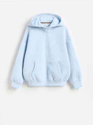 Reserved - Sportowa bluza neoprenowa - jasnoniebieski