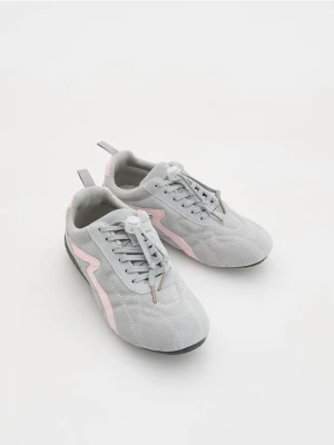 Reserved - Sportowe buty z zamszu - jasnoszary