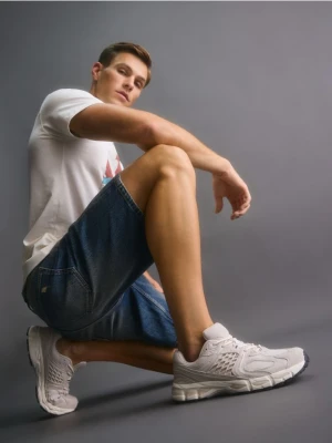 Reserved - Sportowe sneakersy - beżowy