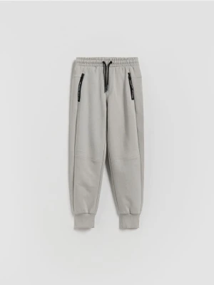 Reserved - Sportowe spodnie jogger - jasnoszary