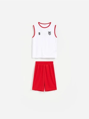 Reserved - Sportowy komplet z nadrukiem - biały