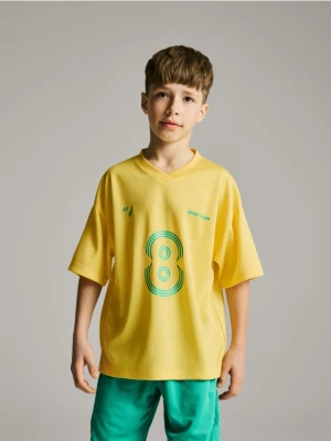 Reserved - Sportowy komplet z nadrukiem - jasnożółty