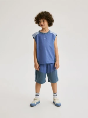 Reserved - Sportowy komplet z nadrukiem - niebieski