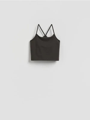 Reserved - Sportowy top - szary