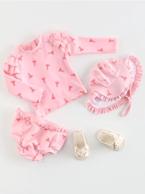 Reserved - Strój kąpielowy dwuczęściowy - różowy