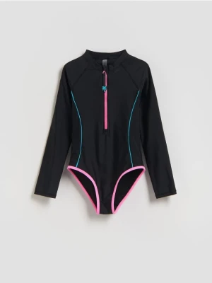 Reserved - Strój kąpielowy z długim rękawem - czarny