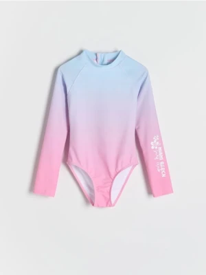 Reserved - Strój kąpielowy z długim rękawem - jasnoniebieski