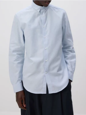 Reserved - Strukturalna koszula regular fit - jasnoniebieski