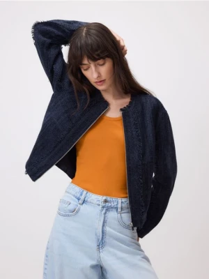 Reserved - Strukturalna kurtka - szary