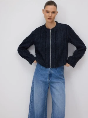 Reserved - Strukturalna kurtka - szary