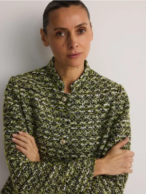 Reserved - Strukturalna kurtka ze stójką - wielobarwny