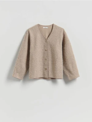 Reserved - Strukturalna marynarka - beżowy