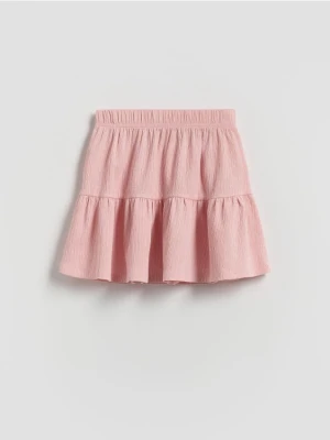 Reserved - Strukturalna spódnica - brudny róż