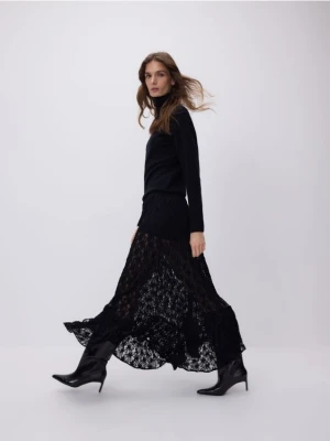 Reserved - Strukturalna spódnica - czarny