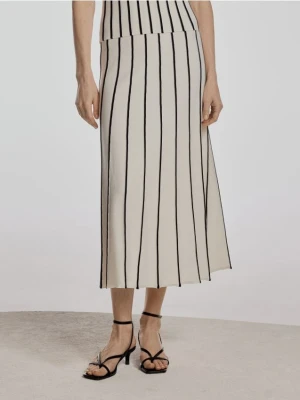 Reserved - Strukturalna spódnica midi - wielobarwny