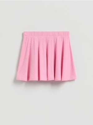 Reserved - Strukturalna spódnica mini - różowy