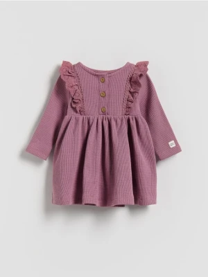 Reserved - Strukturalna sukienka - jasnofioletowy