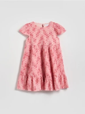 Reserved - Strukturalna sukienka - różowy