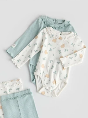 Reserved - Strukturalne body 2 pack - jasnozielony