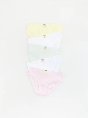 Reserved - Strukturalne majtki 5 pack - wielobarwny