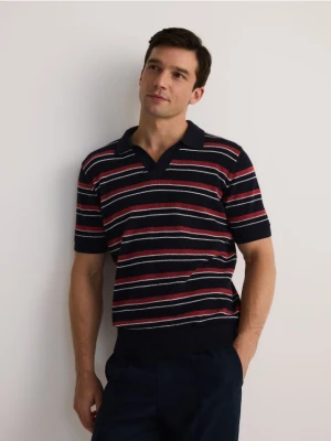 Reserved - Strukturalne polo regular fit - wielobarwny