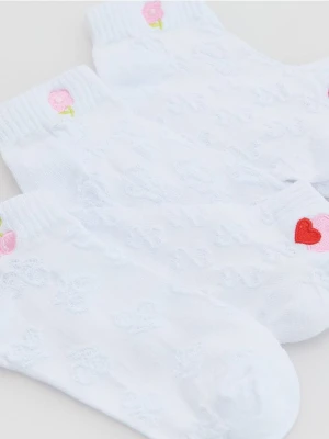Reserved - Strukturalne skarpetki 5 pack - biały