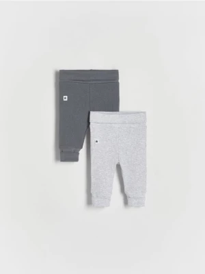 Reserved - Strukturalne spodnie 2 pack - jasnoszary
