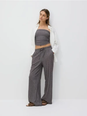 Reserved - Strukturalne spodnie - ciemnoszary