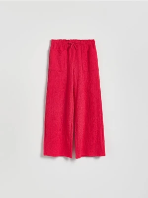 Reserved - Strukturalne spodnie z wiązaniem - fuksja