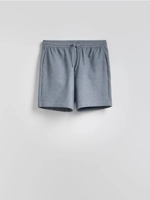 Reserved - Strukturalne szorty regular - granatowy