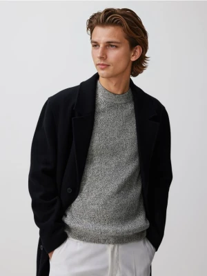 Reserved - Strukturalny sweter - złamana biel