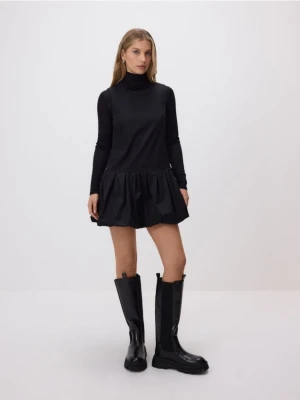 Reserved - Sukienka bombka - czarny