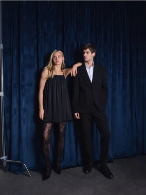 Reserved - Sukienka bombka - czarny