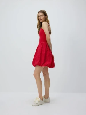 Reserved - Sukienka bombka - czerwony
