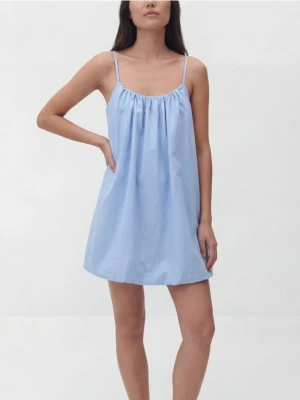 Reserved - Sukienka bombka - jasnoniebieski