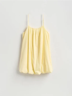 Reserved - Sukienka bombka - jasnożółty