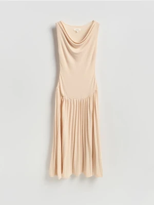 Reserved - Sukienka maxi - beżowy