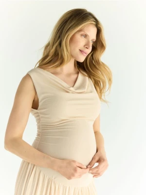 Reserved - Sukienka maxi - beżowy