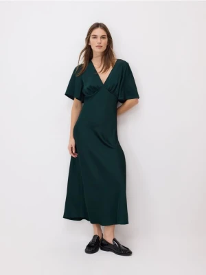Reserved - Sukienka maxi - ciemnozielony