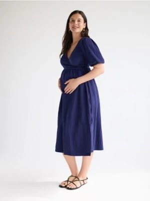 Reserved - Sukienka maxi - granatowy