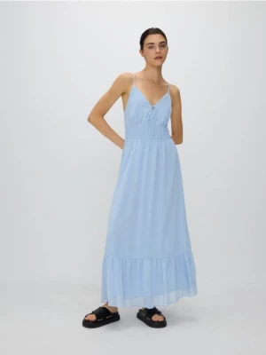 Reserved - Sukienka maxi na ramiączkach - jasnoniebieski