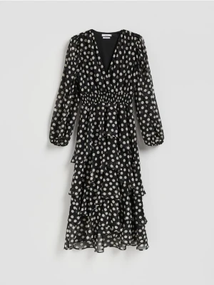 Reserved - Sukienka maxi w groszki - wielobarwny