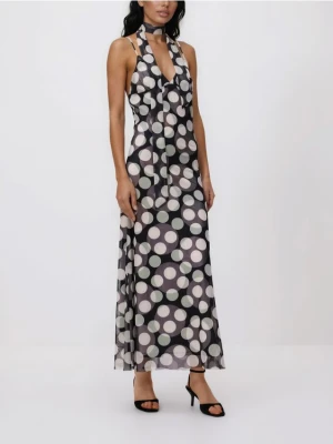 Reserved - Sukienka maxi w groszki - wielobarwny