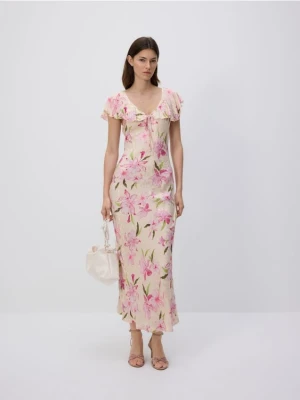 Reserved - Sukienka maxi w kwiatowy wzór - wielobarwny