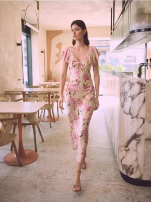 Reserved - Sukienka maxi w kwiatowy wzór - wielobarwny