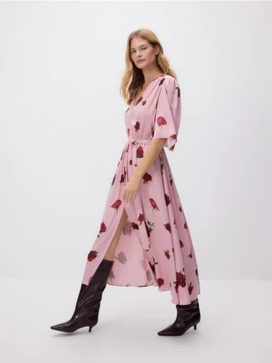 Reserved - Sukienka maxi w kwiaty - wielobarwny