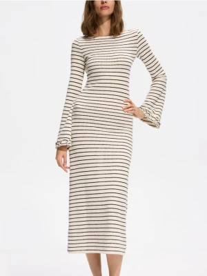 Reserved - Sukienka maxi w paski - wielobarwny