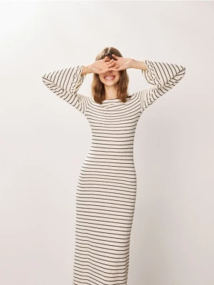 Reserved - Sukienka maxi w paski - wielobarwny