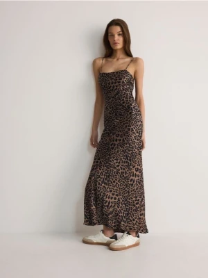 Reserved - Sukienka maxi z wiskozy - wielobarwny