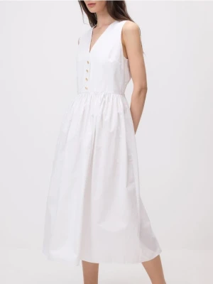 Reserved - Sukienka midi - biały